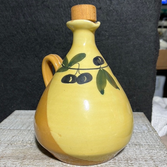 unknown Dining Olive Oil Cruet Olio Container Jug Oil Storage Used
